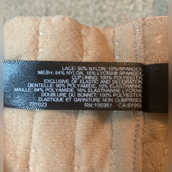 Natori Nude Lace Removable Strap Bra Size 32 D - Picture 4 of 8